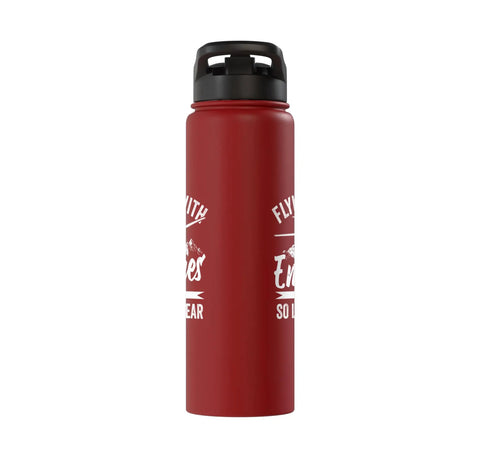 Insulated Stainless Steel Water Bottle For Sailplane Pilots And Glider Enthusiasts Keeps Drinks Cold Or Hot In Flight Aviation Gift