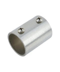 One Inch Pipe Fitting Connector Two Way Stainless Steel Rail Fittings For DIY Shelves Garden Supports And Handrails Brushed Finish Scratch Resistant 1.57 Inch Length Eight Pack