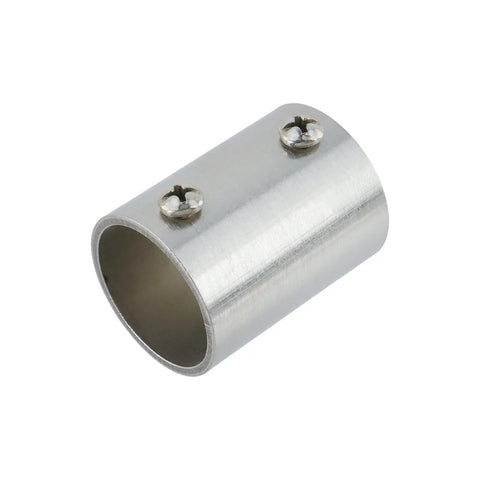 One Inch Pipe Fitting Connector Two Way Stainless Steel Rail Fittings For DIY Shelves Garden Supports And Handrails Brushed Finish Scratch Resistant 1.57 Inch Length Eight Pack