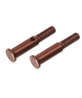 Pair of hard steel freewheel axle screws for one tenth scale RC racing trucks beefy upgrade part with independent front wheel spin