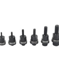 Cool M3 To M10 Rivet Nut Assortment Kit With Six Replacement Mandrel Tips For Metal, Robust Carbon Steel Threaded Inserts And Manual Riveter Tool Accessories Made To Last In Any Garage Or Workshop., six carbon steel mandrel tips M3 to M10