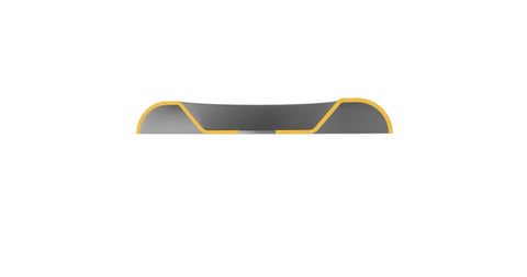 Heavy Duty 4.5 Inch Tungsten Carbide Shaping Dish For Angle Grinders with yellow edges for woodworking attachment.