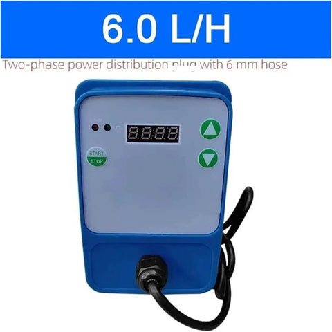 Mini Metering Dosing Pump For Water Treatment with digital display and controls, electromagnetic drive, PTFE diaphragm visible