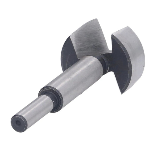 Professional Grade 5 Piece Forstner Drill Bit Set Sizes 15 Through 35 Millimeter showing serrated edge and cutting face detail.