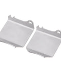 14g Stainless Steel Skid Plate Chassis Armor and Axle Protector for TRX4M shown in polished finish, pair view
