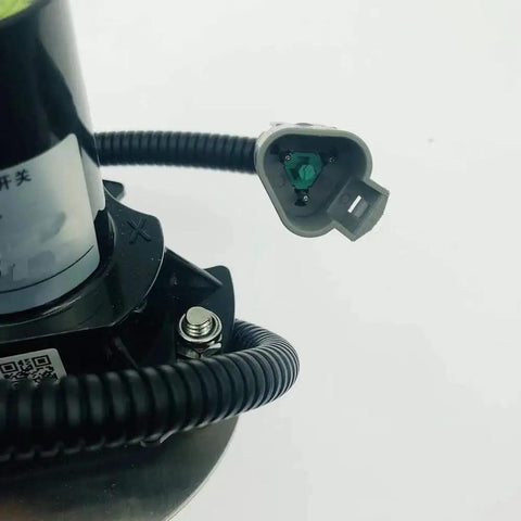 Haulotte Level Sensor Drop In Tilt Detector For Compact Rte Ha Series close-up showing wiring and connector for calibration usage.