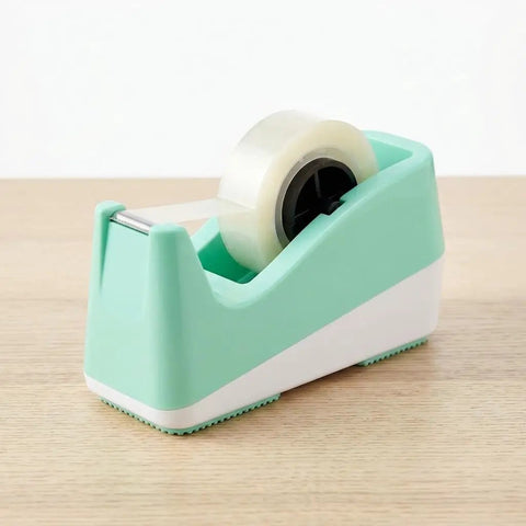3 Pack Small Size Black Tape Dispenser Core Replacements For Office And Home Use Durable Plastic Cores For Compact Tape Holders, shown in dispenser