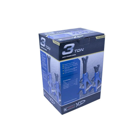 Top Shelf 3 Ton Auto Jack Stands Built Tough For The Shop Crew And Weekend Garage Warriors Heavy Steel Frame Adjustable Height With Sure Grip Ratchet Lock 6000 Lb Capacity Pair