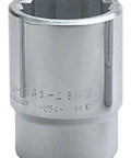 Three Quarter Inch Drive 12-Point Standard Socket, 43mm Metric Socket For Auto Repair, chrome finish