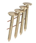 1-1/4 Inch 15 Degree Electro-Galvanized Coil Roofing Nails Smooth Shank.120 Inch Diameter Thin Flat Head 600 Nails Per Tub For DIY Roof Nailing With 15 Degree Nailer displayed on white background