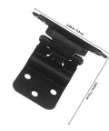 No Fuss Soft Closing Cabinet Hinge With Built In Spring Self Closing Door Closer, 2.28 inch black metal hinge with holes