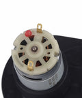 Close-up of RS390 High Speed Electric Motor for Kids Ride On Toys, 6V 12V compatible, showcasing upper wiring connectors.