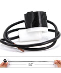 Universal Brake Proportioning Valve Wire Sensor And Wiring Harness Compatible With Pv2 Pv4 Pv6 Systems, black and white connectors with 15.2-inch cable.
