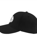Lightweight All Season Hat for Women and Men, Adjustable Cap With Breathable Fit, Casual Yacht Style in black side view