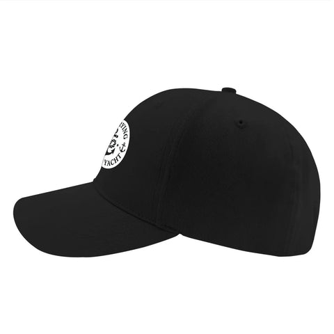 Lightweight All Season Hat for Women and Men, Adjustable Cap With Breathable Fit, Casual Yacht Style in black side view