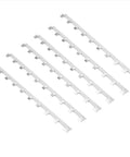 6 Pack Metal Beehive Frame Spacers For Solid Hive Framing Rugged Beekeeping Frame Strips Beekeeper Tool Set laying flat