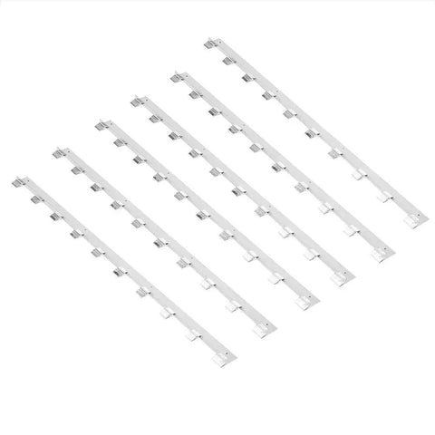 6 Pack Metal Beehive Frame Spacers For Solid Hive Framing Rugged Beekeeping Frame Strips Beekeeper Tool Set laying flat