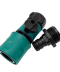 Garden Hose Quick Connect Set With Shutoff Valve Male And Female Three Quarter Inch Quick Connectors for easy water hose coupling.