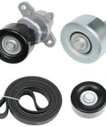 Superior Drive Belt Tensioner Kit Compatible With Nissan Maxima 2009 Through 2015 For 3.5L V6 Motors Installed Easily For Drivers Who Want Zero Hassle And High Reliability On Every Trip Out And About Keep Your Ride Singin Sweet. Drive belt tensioner kit with pulleys and serpentine belt for Nissan Maxima 3.5L V6.