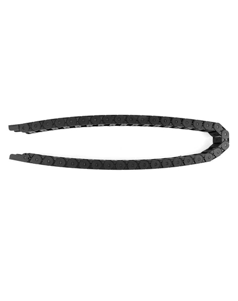 Beefy Semi Enclosed Drag Chain Cable Carrier 4 Pack 1 Meter Length With End Connectors Black R28 Radius 15mm By 30mm Inner Size CNC Machines