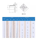 One Piece Steel Cage Motion Linear Bearing SLMK GA Series Bearings 8 10 12 16 20 25 30 35 40 304 Stainless Steel Construction Built Tough High Precision For Steel Mills And Metallurgical Equipment technical drawing with dimensions