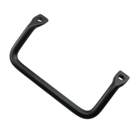Industrial Round Bar Carry Handle Set, 2 Pieces, 100mm, Carbon Steel With Black Coating, Flat Head Tilt Puller, Heavy Duty Equipment Handle For Pallets, Drawers, Sliding Doors By HJGarden