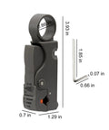 Two Piece Coax Cable Stripper Kit With Wire Cutter And Crimping Tool for RG59 RG58 RG6 RG11 with compact size and ABS construction