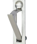 Solid Brass Edge Pull Handle 4 Inch Satin Nickel For Pocket Doors And Sliding Doors