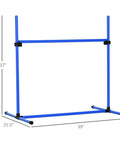 4 Piece Dog Agility Jump Set With Adjustable Heights For Versatile Training, ABS Construction For Durability, blue jump dimensions