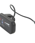Side view of All In One 48V LED Power Level Display Meter With Speed Control For Electric Bicycles And Mountain Bikes Durable ABS Housing