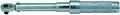 Side view of Three Eighths Inch Drive Ratcheting Head Micrometer Torque Wrench 40 to 200 Inch Pounds Calibrated to Plus 3 Percent Clockwise and 6 Percent Counterclockwise NIST Traceable Certification for Pros and Shop Techs, displaying its metal construction and ratcheting head.