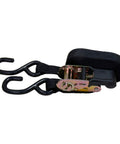 Beefy Heavy Duty Ratchet Tie Down Straps For Cargo 15 Foot Length 1 Inch Wide 500 Pound Load Capacity 1500 Pound Break Strength 12 Pack
