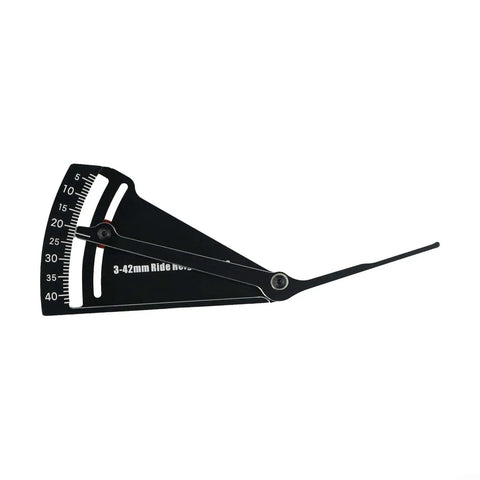 Badass Aluminum Height Gauge For Rc Cars And Off Road Trucks Measures 3 To 42 Millimeters, showing clear scale and gauge design.