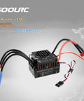 Waterproof 3650 3500KV Brushless Motor With 60A ESC Combo for RC cars showing ESC with wires and connectors