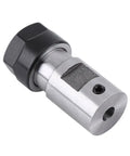 Badass ER11A 5mm CNC Milling Motor Spindle Shaft Collet Toolholder Spacer with straight shank and black clamping nut.