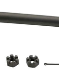 Beefy Steering Drag Link For Dodge Trucks W250 W350 W150 W200 W300 Ramcharger Trailduster And More Fits 1978 To 1993 Dodge Lineup Durable Steel Construction Precise Steering Response Easy Replacement Part black steel steering drag link with hardware