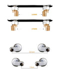 304 Stainless Steel Wall-Mounted Faucet Multifunctional Kitchen Tap Hot & Cold Water universal installation specifications with measurements.