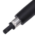 Dead Nuts Compatible Four And One Quarter Inch Electric Stroke Actuator With Heavy Duty Motor tip showing stainless steel detail.