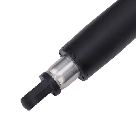 Dead Nuts Compatible Four And One Quarter Inch Electric Stroke Actuator With Heavy Duty Motor tip showing stainless steel detail.