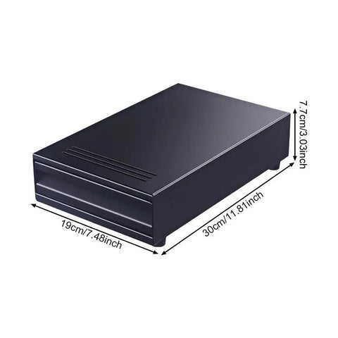 Espresso Knock Box Drawer For Coffee Grounds Storage And Dump Slide Out Bin with dimensions 30x19x7.7cm