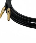 Close-up of Double Wire Feeding Hose For Laser Welding Handheld Weld Head, Built To Last Graphite Aluminum PU Construction, 5M Spring Hose