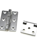 Beefy Heavy Duty Stainless Steel Surface Mount Door Hinges Connector Hardware For Strong Smooth Door Swing Corrosion Resistant Durable Frame Linkage