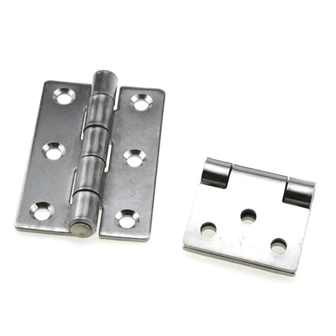 Beefy Heavy Duty Stainless Steel Surface Mount Door Hinges Connector Hardware For Strong Smooth Door Swing Corrosion Resistant Durable Frame Linkage