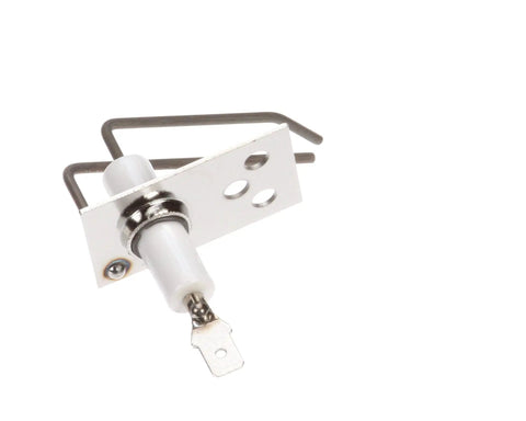 SN-34690 Flame Sensor Replacement For ASC-4G Convection Oven in metal and ceramic, shown at an angle on white background.