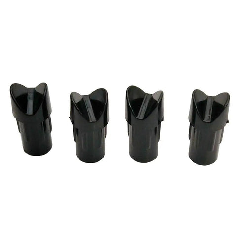 Half Moon Arrow Nocks For 7.6mm Crossbow Shafts Durable Plastic Arrow Nocks For Hunting And Target Practice Black Nock Protectors