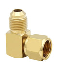 Beefy Brass 90 Degree Flare Elbow Fittings Three Eighths Inch Female Swivel To Three Eighths Inch Male Flare Connectors Heavy Duty Gas Line Fittings For Olympian Low Pressure Heaters Two Pack brass elbow fitting
