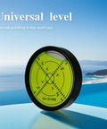 Pro Grade High Precision Horizontal Bubble Cardan Level With 60mm Aluminum Housing Ball Bead Leveler on blue surface