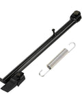 Heavy Duty Kick Stand For Hawk 250 XR150 TBR7 Dirt Bike Steel Motorcycle Side Stand Stable Upright Support For Off Road Rides 1 Piece Corrosion Resistant Mount Easy Install. Shown with spring attachment, black steel.