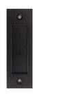 Black 6 Inch Sliding Barn Door Finger Pull Set Heavy Duty Modern Invisible Handle With Flat Bottom Easy Install Includes Flush Pull And Two Screws
