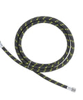 Heavy Duty Braided Air Hose With Slick Rubber Cover For Airbrush Compressor and Detail Work, 1.8m length, quick connect fittings.